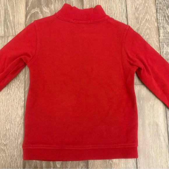 Burberry Red Kids Sweatshirt with Quarter Zip Collar size 3Y - Picture 5 of 5